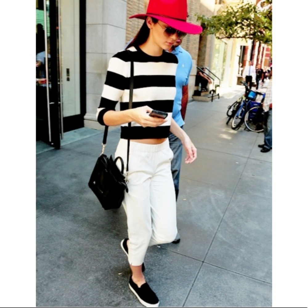 Theory Prosecco Harmona S striped crop top - Picture 6 of 6